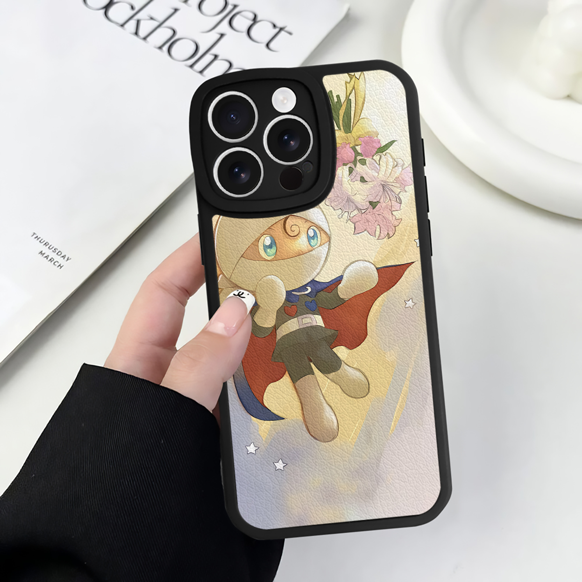 （画像用） アンパンマン Anpanman 【iPhone 16シリーズ対応】シリコンスマホケース（レザー調） 材質：シリコン